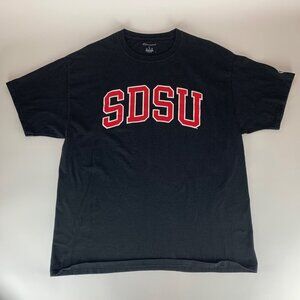 San Diego State Aztecs NCAA Black Champion Short Sleeve Crewneck Shirt Mens XL